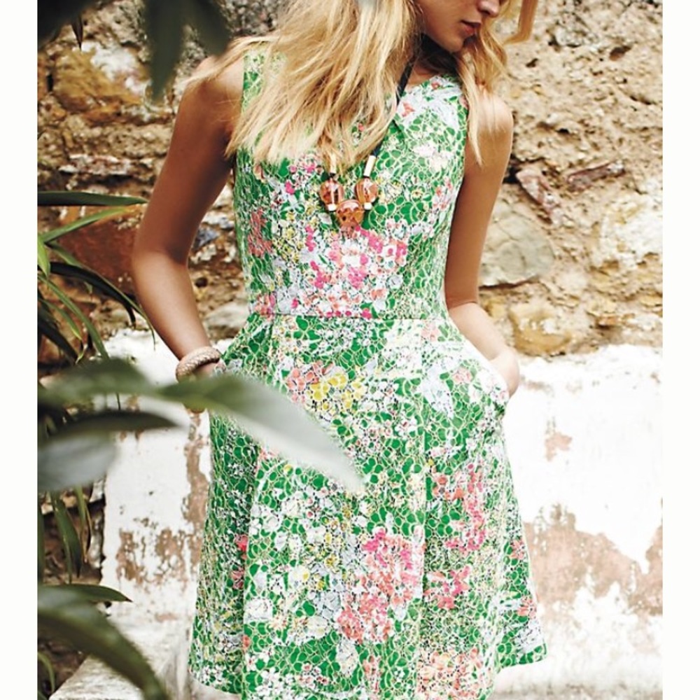 Anthropologie Lace Sundress With Sequin Detail